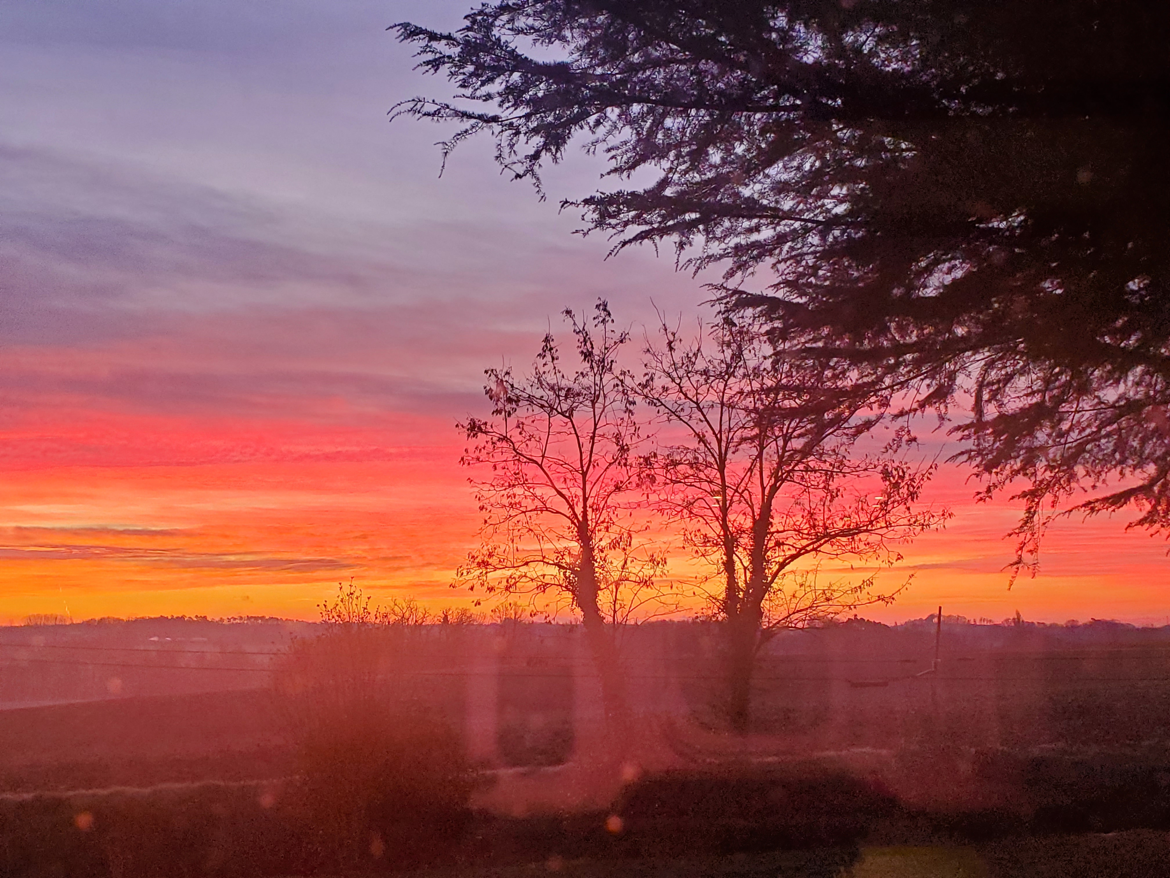 Entardecer em Allemans